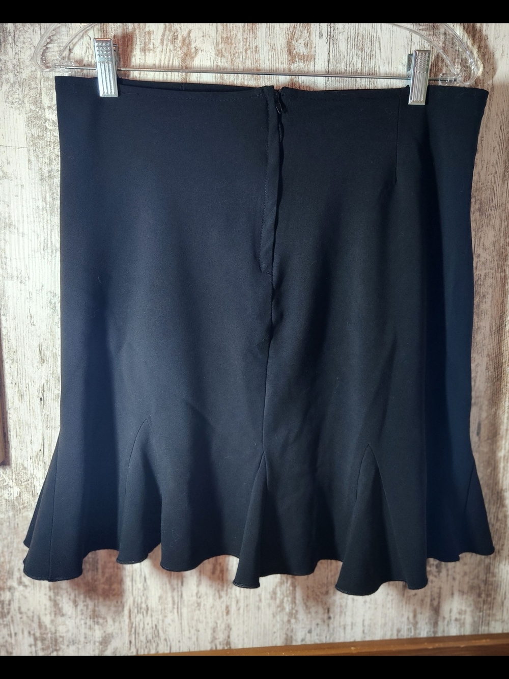 Charlotte Russe Black Midi Flared Panel Skirt Size 11/12 - Picture 4 of 7